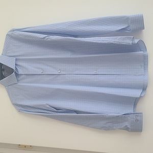 Calvin Klein Men's Long Sleeve Dress Shirt, Slim Fit L